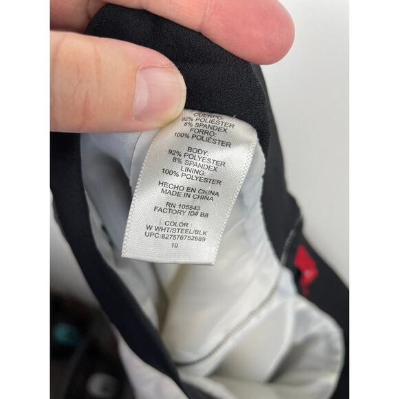 Narciso Rodriguez for Design Nation Back Zip Colorblock Lined Skirt Size 10 - Picture 7 of 9